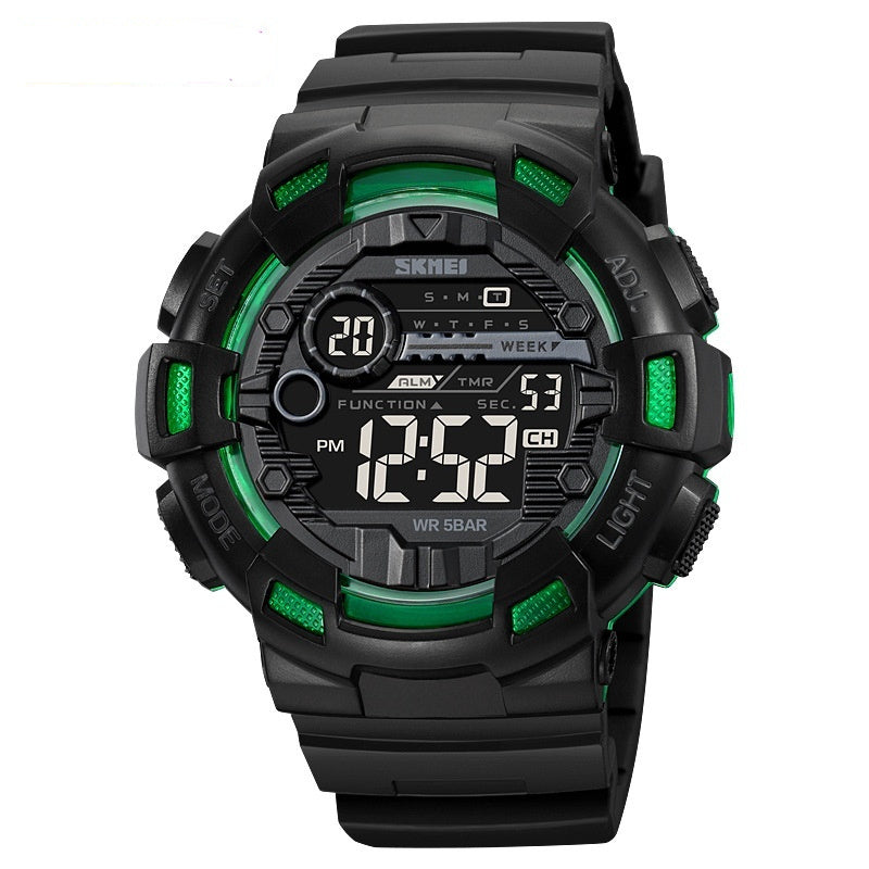 Multifunctional Mens Electronic Waterproof Luminous Sports Watch