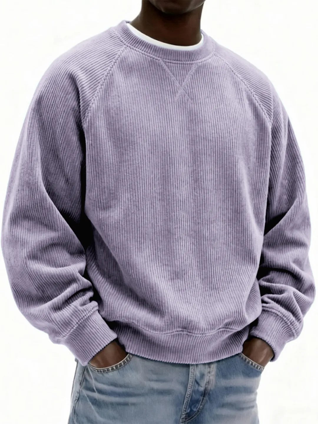 Mens Fashionable Simple And Relaxed Fit Sweatshirt