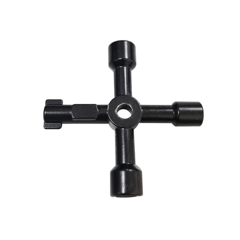 Multifunctional Wrench Tool Inner Square Hole Key Four-corner Electric Control Cabinet Elevator Cross Key