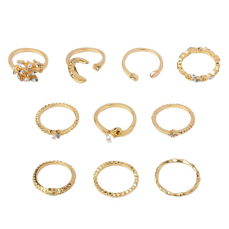 Starry Jewelry For Women A Niche, Light-Luxury Ring Set As An Accessory