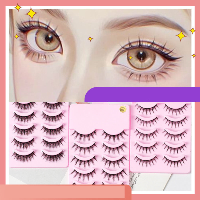 5 Pairs Manga Lashes New Arrival Anime Cosplay Natural Wispy Korean Makeup Artificial False Eyelashes