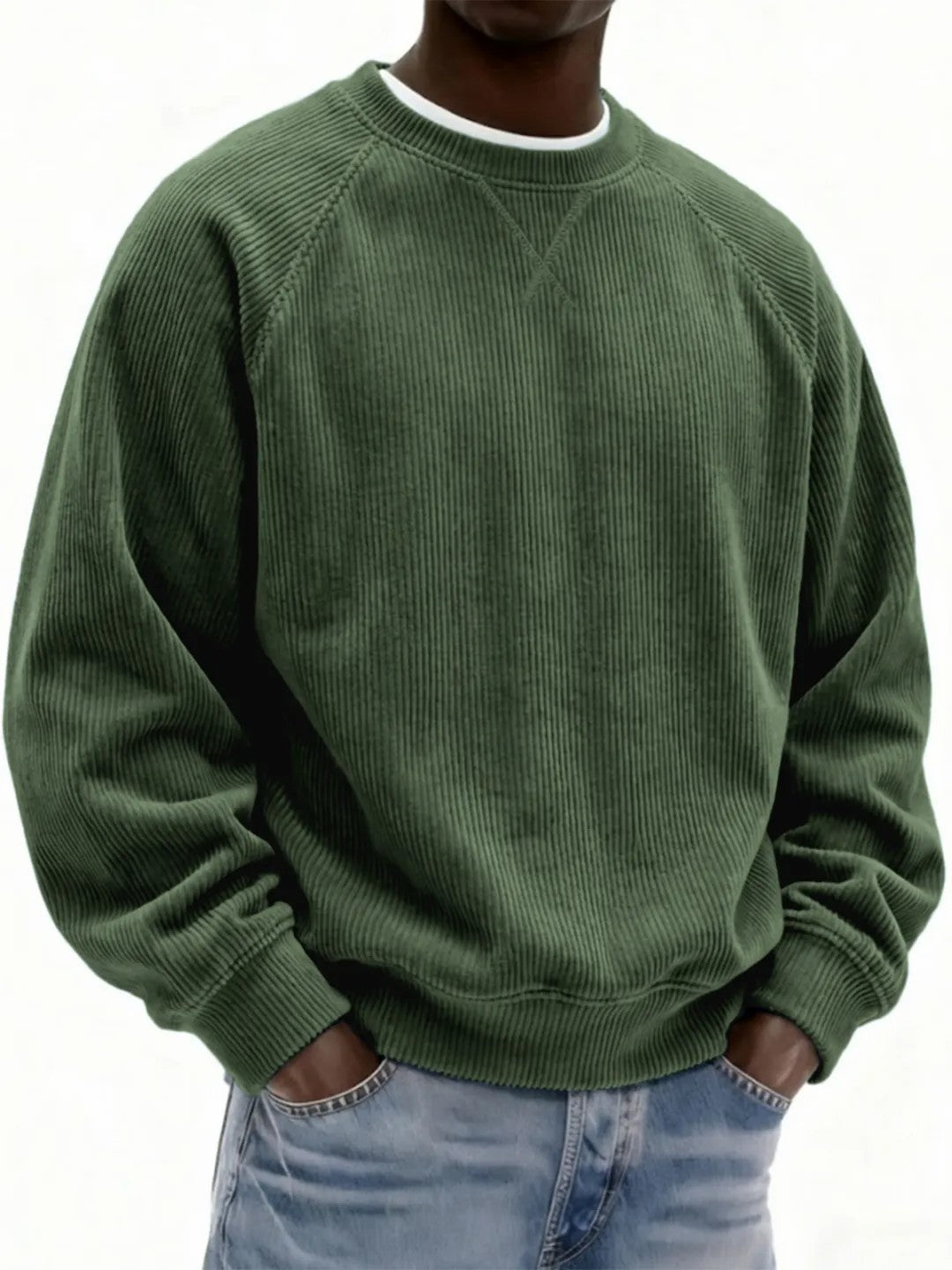 Mens Fashionable Simple And Relaxed Fit Sweatshirt