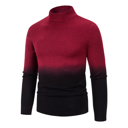 Mens Mid-Neck Thermal Gradient Sweater