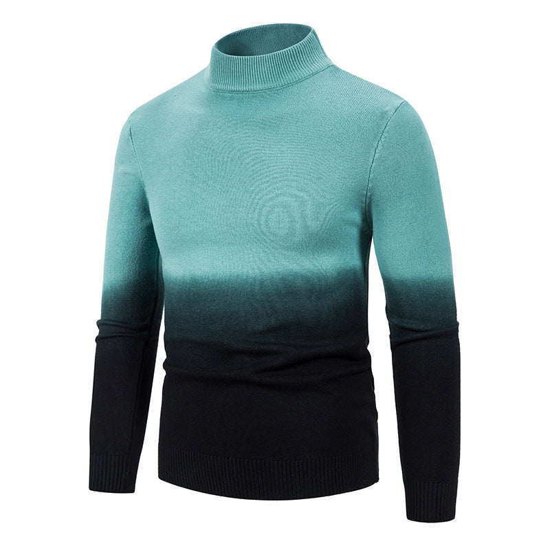 Mens Mid-Neck Thermal Gradient Sweater