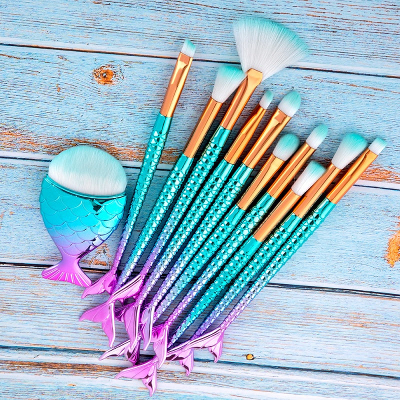 Premium Mermaid Makeup Brushes