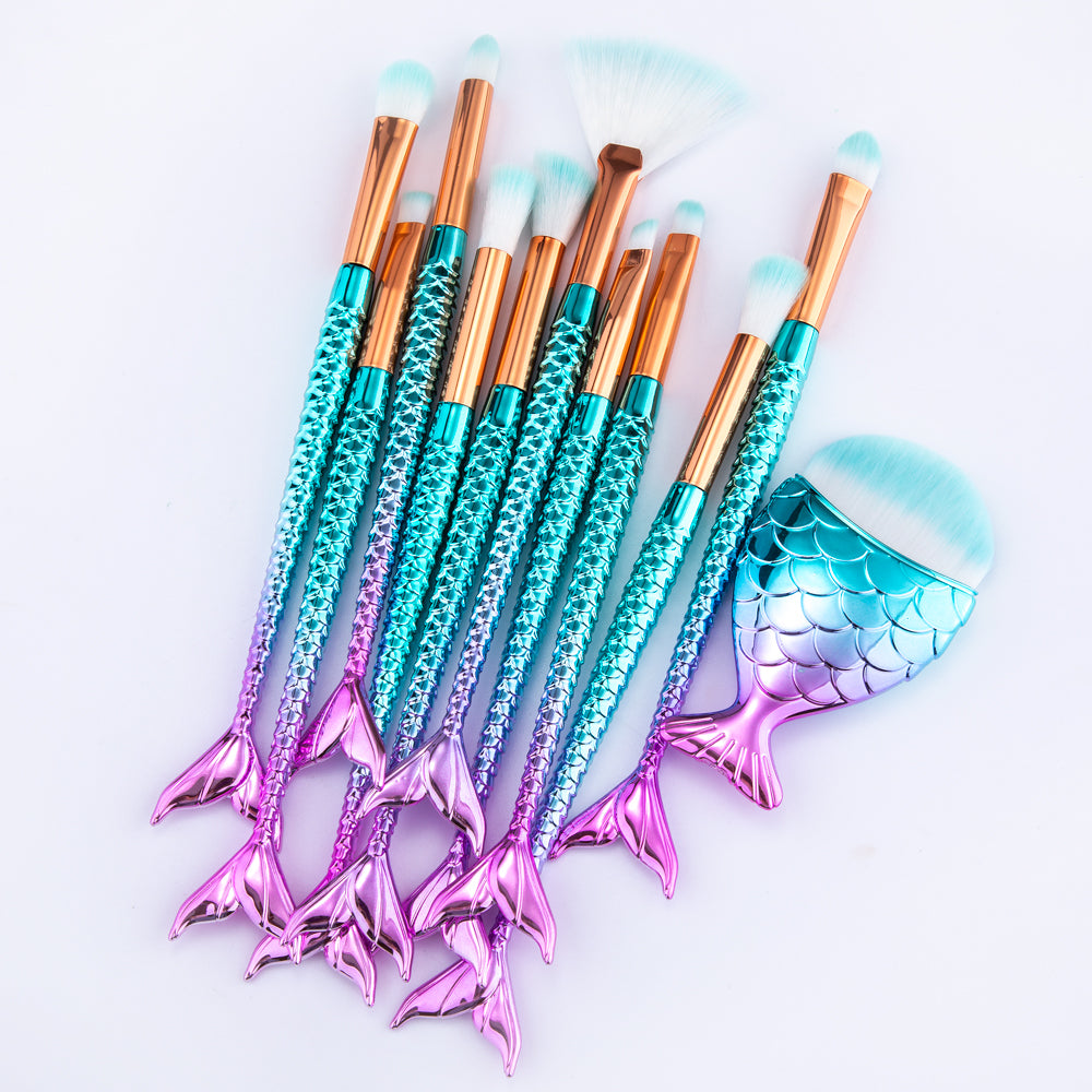 Premium Mermaid Makeup Brushes
