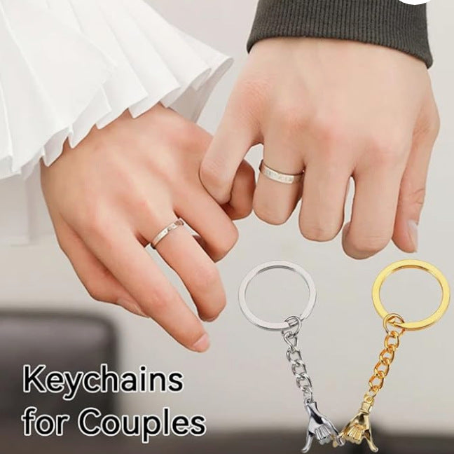 Couple Hand In Hand Creative Keychain Personality