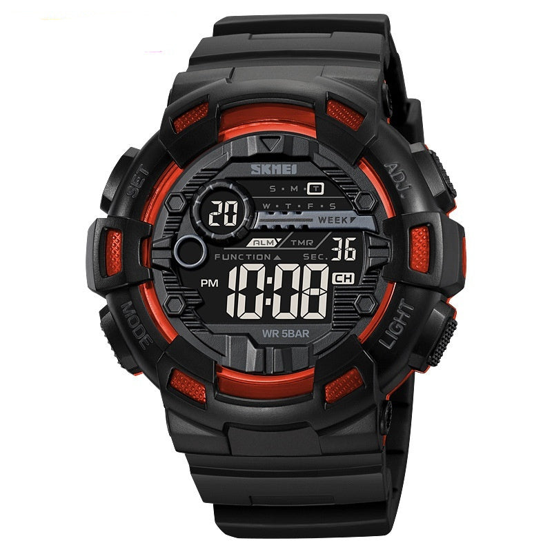 Multifunctional Mens Electronic Waterproof Luminous Sports Watch