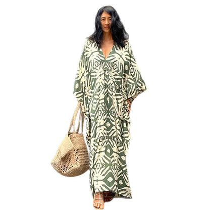 Womens Rayon Drawstring Resort Beach Dress