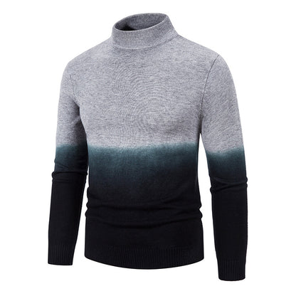 Mens Mid-Neck Thermal Gradient Sweater