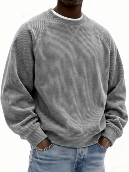 Mens Fashionable Simple And Relaxed Fit Sweatshirt